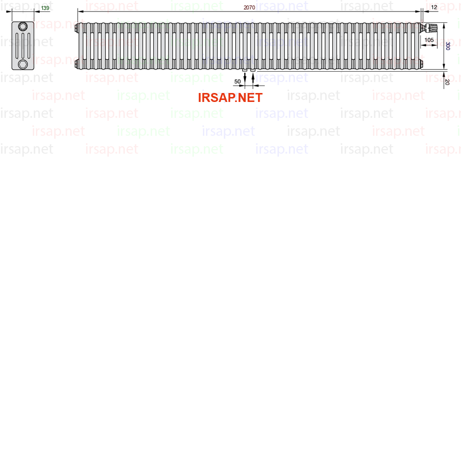 Радиатор IRSAP Tesi 40300/46 T52 CL 01